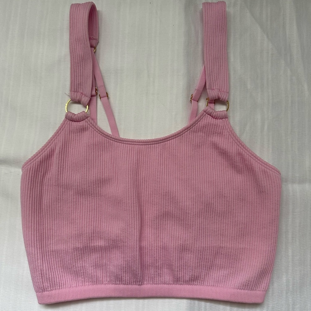 aerie pink crop top